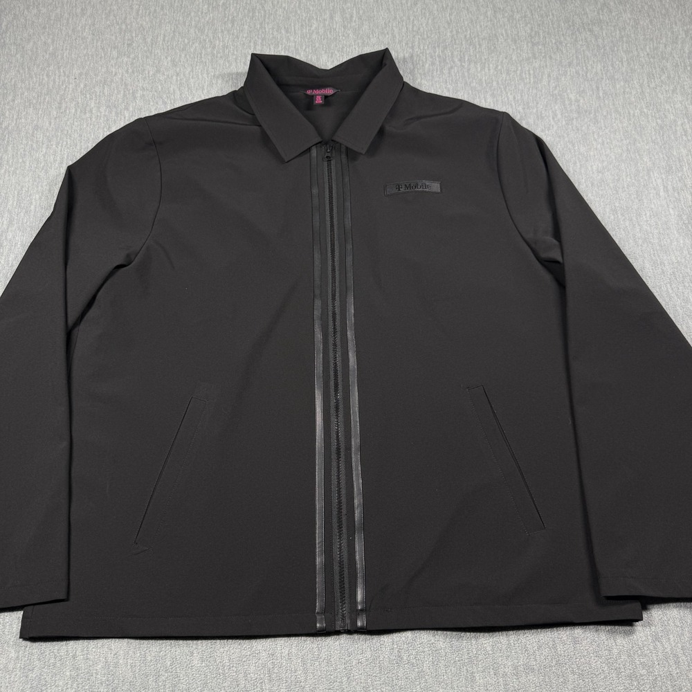 T-Mobile Jacket Men 2XL Black Full‎ Zip Corporate Staff Employee Uniform Warm Up